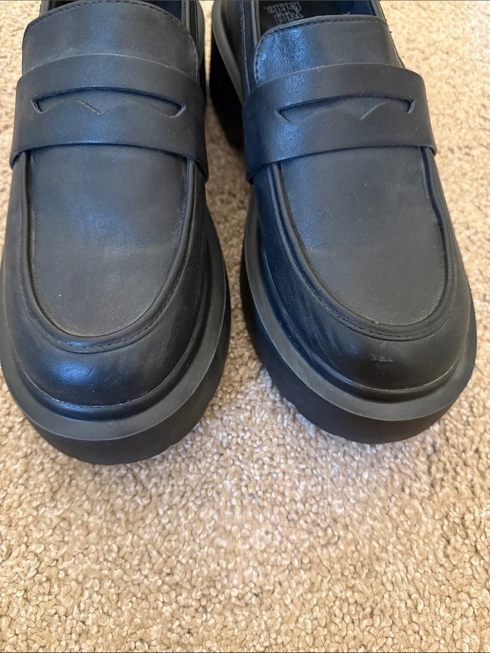 wild fable Black Chunky Platform Loafers